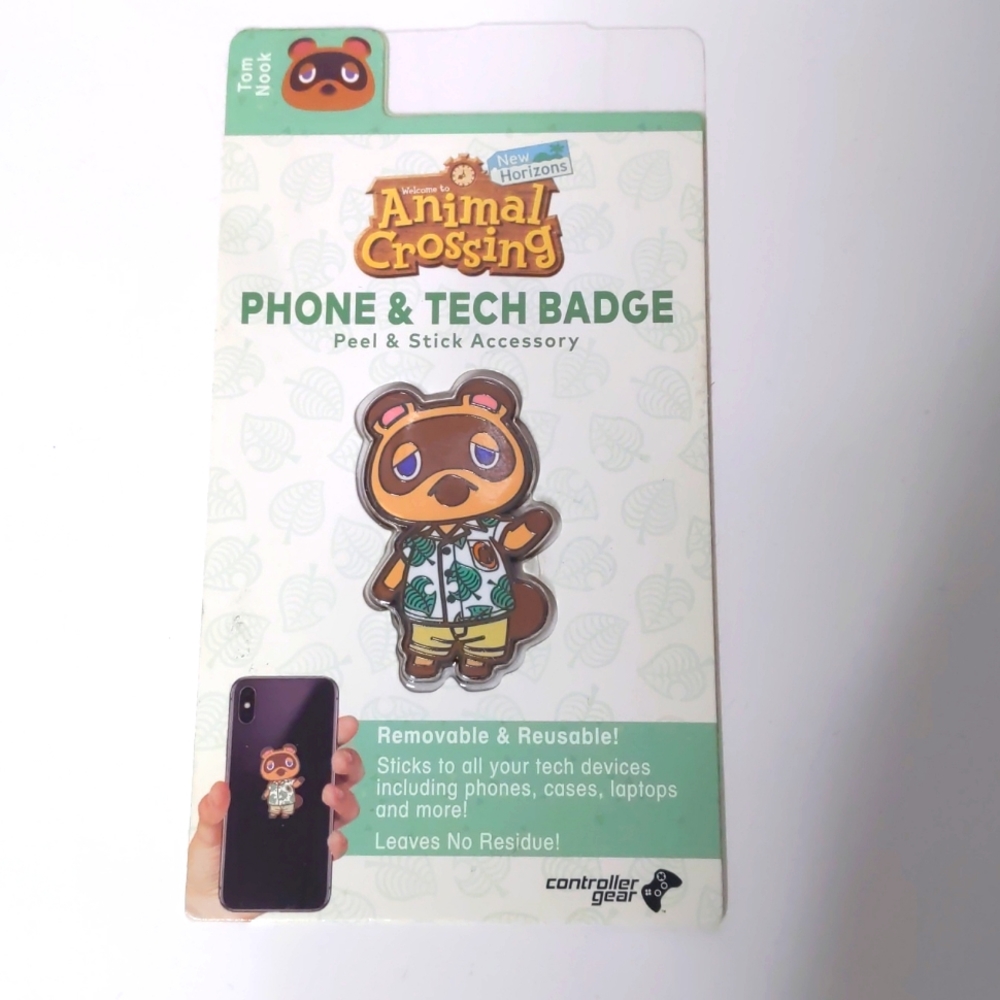 Animal Crossing Tom Nook Phone & Tech Badge